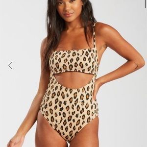 Billabong Wild Ways Leopard One Piece Swimsuit